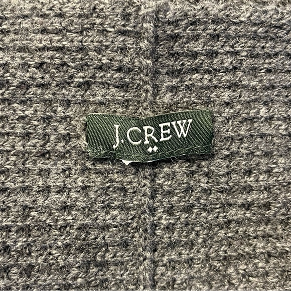 J Crew Womens Gray Chunky Knit Rectangular Comfy Cozy Warm Infinity Scarf - Picture 5 of 9